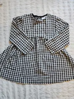 チェック柄 長袖ワンピース 4-5歳　ZARA