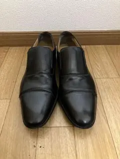 メンズ ブラック ドレスシューズ スリッポンのサムネイル