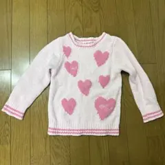 mezzo piano ハート柄セーター 100cm