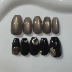 【オーダー専用】個性派ネイル　マグネットネイル　ニュアンスネイル