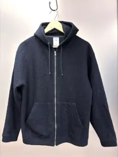 【美品】ORCIVAL オーシバル ウール混 ジップアップパーカー ネイビー 4のサムネイル