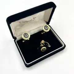 【IW10】Christian Dior カフス タイタック セット ディオール