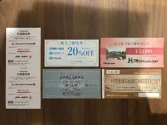 株主優待 チヨダ 20%OFF、ゼビオ 20%OFF、日神、東建、JAL