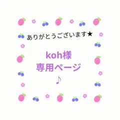 koh様専用ページ