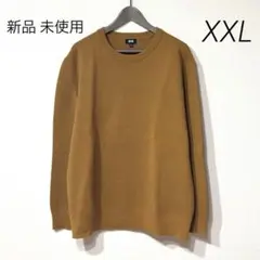 新品 ユニクロ ウォッシャブルストレッチミラノリブクルーネックセーター XXL