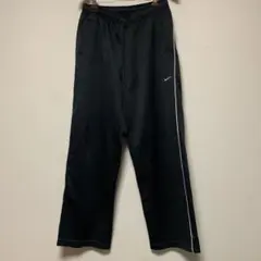 00s NIKE パイピングライン ワイドトラックパンツ ブラック