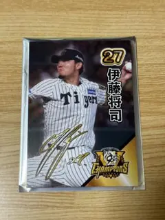 甲子園歴史館 リーグ優勝記念グッズ 伊藤将司