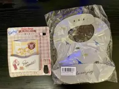 【未使用】離乳食スタンド＆お食事エプロン　セットのサムネイル