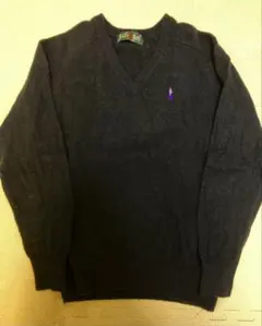 EAST BOY 黒 Vネックセーター Mサイズ　9号　イーストボーイ　ブラック