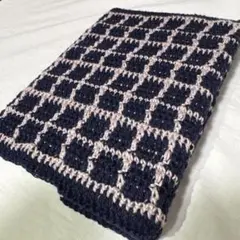 【shiiiii様専用】ブックカバーA5サイズ　紺×くすみピンク