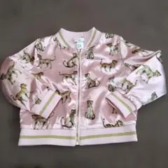 H&M ヒョウ柄ジャケット EUR 110 サテンジャケット