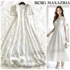 【未使用級】BCBG MAXAZRIA 総レース マキシドレス ワンピース 花柄のサムネイル