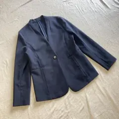 【ほぼ未使用】RUIRUE BOUTIQUE 【洗える】ノーカラージャケット M