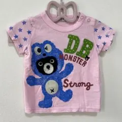 DB クマ柄 Tシャツ ピンク