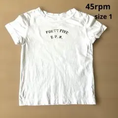45rpm ヴィンテージ風　ロゴ　Tシャツ　サイズ1のサムネイル