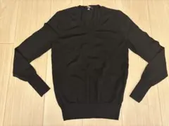 【美品】UNIQLO ユニクロ　エクストラファインメリノVネックセーター　M