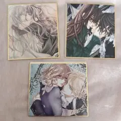 ヴァンパイア騎士 原画展 トレーディングミニ色紙 零 優姫 3枚セット