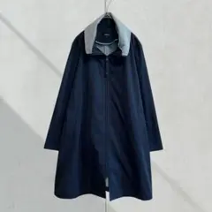 2851【MERION】ナイロンジャケット　スプリングコート　ネイビー　Ｓ