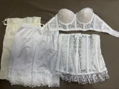 超美品✨セモアブライダルインナー3点セット C65 ホワイト　エレガント