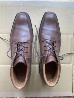 Clarks FLEXLIGHT レザー ブーツ ブラウン 25〜25.5cmのサムネイル