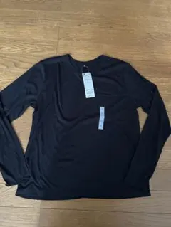 GUソフトシアークルーネックT長袖ブラック新品未使用