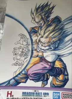一番くじドラゴンボール40thH賞 クリアポスター【親子かめはめ波】