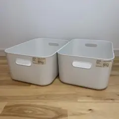 【新品未使用品‼️】MUJI やわらかポリエチレン ケース 中 2個セット