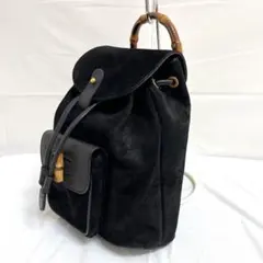 【かめまる様専用】グッチ バンブー ミニリュックサック ブラック