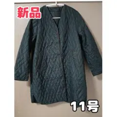 ●新品 11号 レディース キルティング コート 中綿入り 防寒着 ジャケット