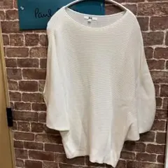 UNIQLO アイボリー コットンドルマンスリープセーターM