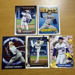 topps Yoshinobu Yamamoto Dodgers 5枚セット