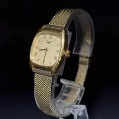 LONGINES ロンジン 手巻き 847 4448 スクエア ゴールド 腕時計