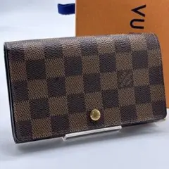 ルイヴィトン ダミエ ポルト モネ・ビエ トレゾール 二つ折り財布