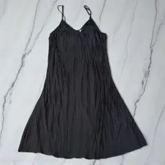 vanilla studio 大きいサイズ 4L キャミワンピース プリーツ 黒