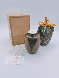 茶道具 信楽焼 古信楽 茶入 袱紗付 時代箱 M R5436 - メルカリ