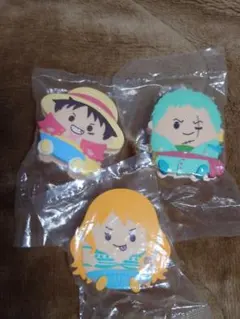 ワンピース　はさむんです。クリップ　ルフィ、ゾロ、ナミ