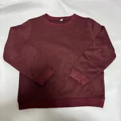 ⑥ユニクロ ワインレッド スウェット トップス キッズ 子供 服 130のサムネイル