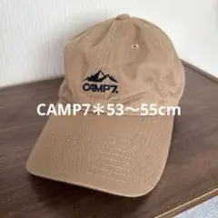 【新品未使用】CAMP7＊ベージュキャップ＊53〜55cm