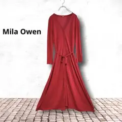 【oa26】Mila Owen 2WAY ロングニットカーディガンワンピース