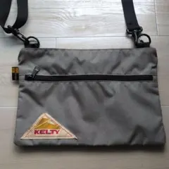 KELTY グレー ショルダーバッグ　サコッシュ
