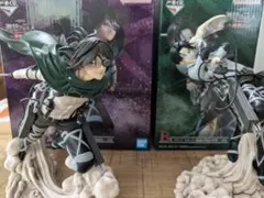 一番くじ　進撃の巨人　地鳴らし　　B賞リヴァイ　C賞ハンジ　フィギュア