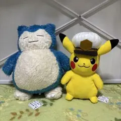 ポケットモンスターめちゃもふぐっとぬいぐるみ〜カビゴン・キャプテンピカチュウ〜