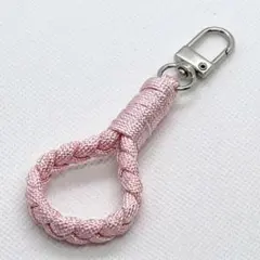 【ピンク】フィンガーストラップ スマホストラップ パラコード fs01