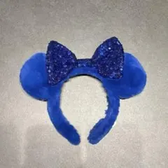 ミニー 青 もこもこ カチューシャ