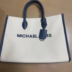 MICHAEL KORS トートバッグ アイボリー/ネイビー