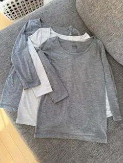 ユニクロ　ヒートテック長袖シャツ 120cm 3枚セット