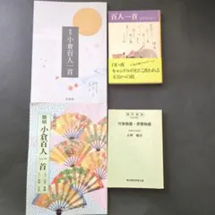 「原色　小倉百人一首」、「百人一首」「簡明 小倉百人一首」「竹取物語・伊勢物語」