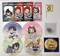 ヒロアカシーパラコラボ特典カード・コースター・楊枝旗・缶バッジ・アクリルチャーム