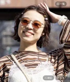 ニコアンド　ボストン型調光サングラス　【バヤコさんコラボ】