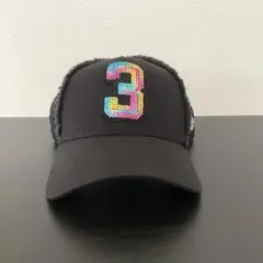 NEWERA ニューエラ　ゴルフメッシュキャップ　スパンコール　ブラック
